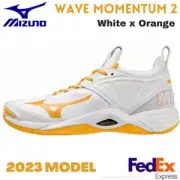 Mizuno Volleyball Shoes WAVE MOMENTUM 2 V1GA2112 54 White x Orange UNISEX NEW!!