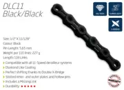 KMC DLC11 11 Speed Chain — 118 Links / Black — AUS STOCK — Bike MTB Road
