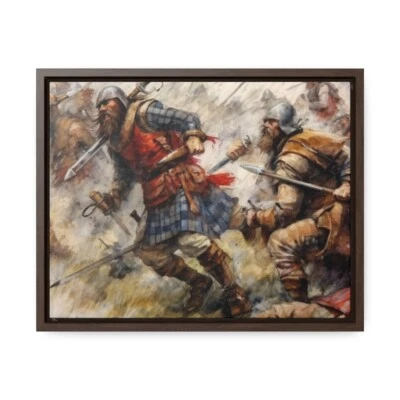 William Wallace at the Battle of Stirling Bridge 1297, Watercolours
