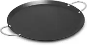 IMUSA USA CAR-52023 C/S 14" Large Round Comal with Metal Handles, Black