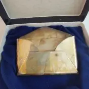 Business Card "Envelope" Stand / Holder in Sterling Silver New Old Stock in Box