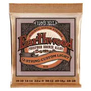 Ernie Ball Earthwood Custom 12-String Light Phosphor Bronze Acoustic Guitar Strings 10-48