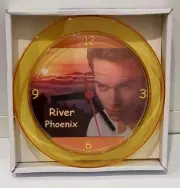 River Phoenix Gold 7" Novelty Wall/Desk Clock Brand New. Stand By Me