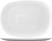 H&H Premiere Set Barbecue Plates, Opal, White, 6 Units