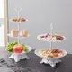 水果盤 塑料水果盤三層蛋糕托盤架歐式糖果盤下午茶點心甜品臺擺件架雙層