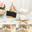 Wood Trivets Table Mat Set Easy to Use Table Decor Wood Trivets for Hot RoaRJ