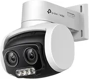 TP-Link VIGI 4MP Dual-Lens Smart Outdoor Security Camera, Pan/Tilt, Full-Color, Instant Zoom, AI Detection, H.265+, IP66, Two-Way Audio, Remote Control, Onboard Storage SD card slot (VIGI C540V)