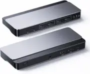Dual 4K Monitor USB C & A Docking Station 10-in-1, RJ45, 100W PD - New In Box