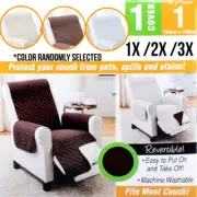 1x/2x/3x Sofa Cover 1 Seater Reversible Machine Washable Protect Couch164x160cm