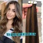 CLEARANCE Remy Tape In 100% Human Hair Extensions Skin Weft Full Head BLONDE 100