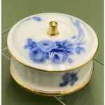 日本OKURA大倉陶園藍玫瑰骨瓷配件飾品小盒（7313-8-1-38-8）