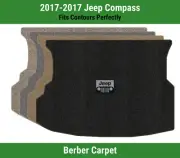 Lloyd Berber Cargo Carpet Mat for 2017 Jeep Compass w/Jeep Grill Logo (for: Jeep)