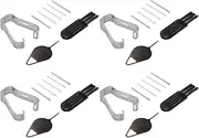 Replacement Stylus Pen Tips for Tab S8 and S8 Plus - 4 Sets of Durable ABS Tips with Easy Installation, Pins, Tweezers, and Brushes Included