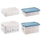 Egg Holders Storage Box Drawer, Egg Tray Fridge Organizer for Household
