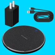 Home Travel Wireless Charger Pad USB Cable Power Adapter f LG Wing 5G LM-F100