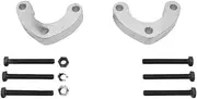 25mm Front Upper Arm Ball Joint Spacer Lift 3" Compatibility For Mitsubishi Triton ML MN 05-14 4WD(Silver left and right)