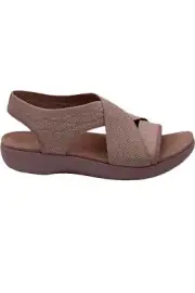TRAQ by Alegria Dream Knit Cross Strap Sandals Delilah Lilac Waves