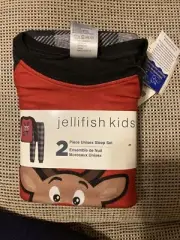 Jellifish kids two piece unisex sleep set, Size 4T New With Tags