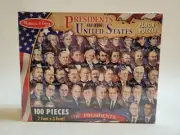 Melissa & Doug Presidents of The United States Floor Puzzle 100pc Sealed Damaged