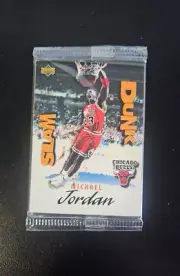 MICHAEL JORDAN ON TOP SEALED 1997 UPPER DECK NESTLE SLAM DUNK 4 CARD PK +✔️LIST