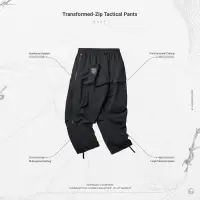 在飛比找蝦皮購物優惠-Transformed-Zip Tactical Pants