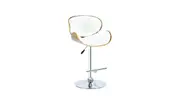 Hudson Swivel Bar Stool white