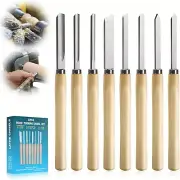 8PC WOOD CHISEL TURNING SET #TZ7480