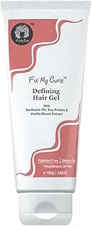 Fix My Curls, Defining Hair Gel for styling Curly And Wavy Hair High porosity 2A to 2C Curls, 100 gm