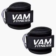 Ankle Strap D-Ring Gym Leg Wrap Weight Lifting Ankle MMA Pulley Cable Attachment