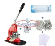 25mm 1" Button Maker Machine Badge Punch Press 100 Parts Circle Cutter Tool
