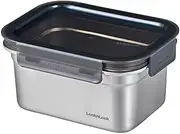 Bestco LST514 Stainless Steel Storage Container, Microwave, Oven, Dishwasher Safe, 3.2 gal (1.0 L), Rectangle, Silver, Lock & Lock, Stainless Steel Hard