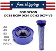 DC58 DC59 DC61 DC62 DC74 V6 Animal Pre Post Motor HEPA Filter for Dyson