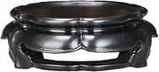 Vase Teapot Bonsai Flowerpot Carving Base Racks Purple Sandalwood Round(Large)