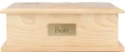115 Cubic Inches Light Ash Box Urn for Cremation Ashes