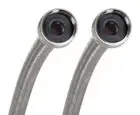 Fluidmaster 9WM60P2HE Steel 100 PSI 3/4 in. Inlet Washing Machine Hose 60 L in.