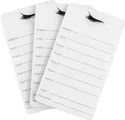 LALADEFIEE 3Pcs Acrylic Eyelash Tray Lash Holder Storage Board for Extensions Grafting Tool with Smooth Edges Essential Makeup Accessory for False Lashes