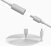 1Pack 10ft Power Extension Cable for Echo Pop and Echo Dot (3rd Gen),Echo Dot (4rd Gen), Echo Dot (5rd Gen)，Echo Show 5(2nd Gen)，Prevents loosening，Prevents Electric Shock，IP53 Waterproof (White)