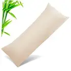 Pillow Cases Cover, Bamboo Rayon Pillowcases with Zipper Closure, Body Khaki