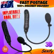 Large Inflatable Anal Butt Plug Balloon Dildo Expander Expandable Sex Toy NEW