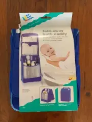 the first years fold-away bath caddy #3152 BLUE Vintage NEW