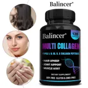 Multi Collagen Capsules - Promotes Healthy Hair, Skin, And Nails,Antioxidant