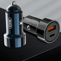 在飛比找生活市集優惠-【XO】PD3.0+QC3.0 20W黑色金屬車用充電器