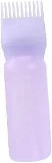 Plastic Hair Bottle with Comb Hair Dye Applicator Brush Hair Coloring Supplies Hair Dyeing Bottle Applicator Violet