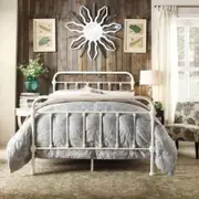 Istyle Monaco King Single Bed Frame Metal White