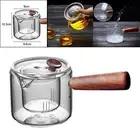 15oz Glass Teapot Tea Kettle Multifunctional with Removable Infuser Heat