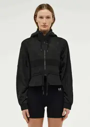 CROPPED MAN DOWN JACKET IN BLACK, 2XL