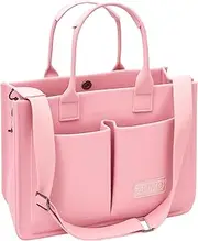 [ZHMO] Large Canvas Tote Bag for Women With Pockets,Laptop Crossbody Purses Everything Everyday Bag Handbags for Work Beach Gym