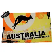 Australian Souvenir Kitchen Tea Towel Kangaroo Australia The Land Down Under