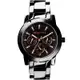 Relax Time 時尚達人日曆顯示腕錶-IP黑x玫塊金時標/42mm