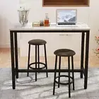 High Hardness Stonetop Bar Table Counter Height Kitchen Table Standing Work Desk